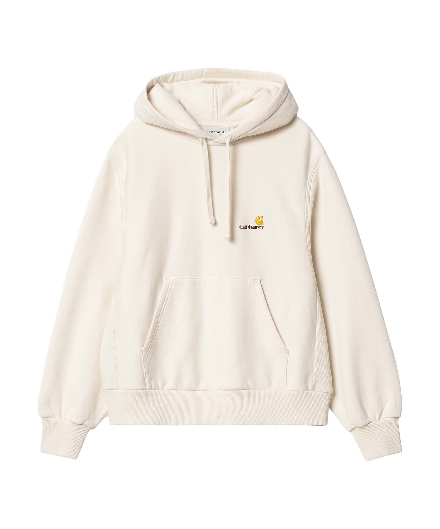 Carhartt/カーハート HOODED AMERICAN SCRIPT SWEATSHIRT レディース パーカー I032327(NATU-XS)