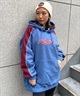 X-GIRL/エックスガール  CONTRAST COLOR SWEAT HOODIE レディース プルオーバー パーカー 105233012022(WHITE-M)