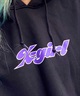 X-GIRL/エックスガール  CONTRAST COLOR SWEAT HOODIE レディース プルオーバー パーカー 105233012022(WHITE-M)