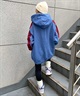 X-GIRL/エックスガール  CONTRAST COLOR SWEAT HOODIE レディース プルオーバー パーカー 105233012022(WHITE-M)