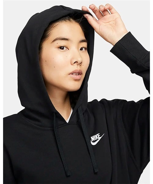 NIKE ナイキ シーズナル クラブ フリース L/S フーディ DV5646-010 レディース パーカー KK1 A11(010-M)