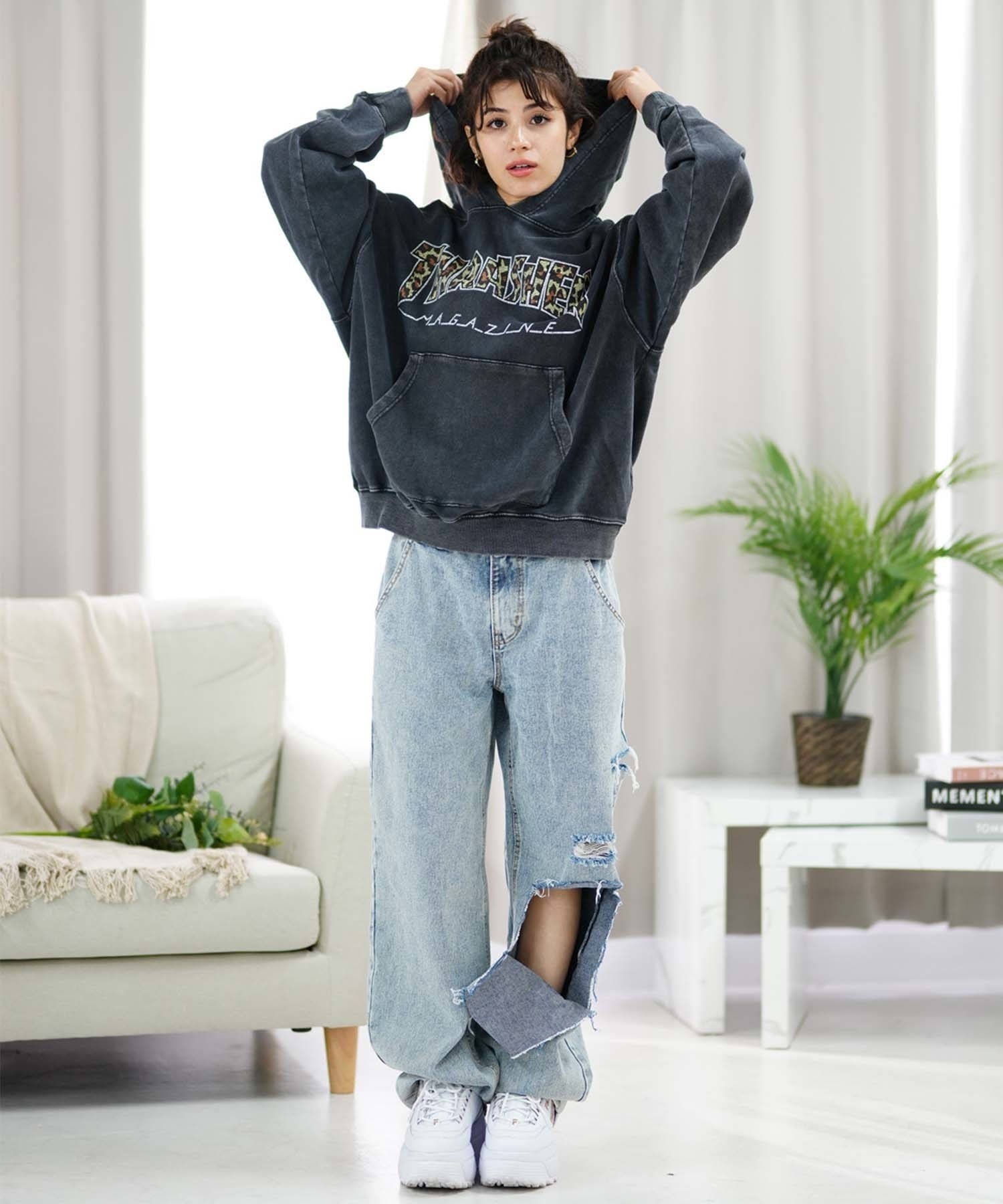 ムラサキスポーツ限定】THRASHER スラッシャー レディース プル