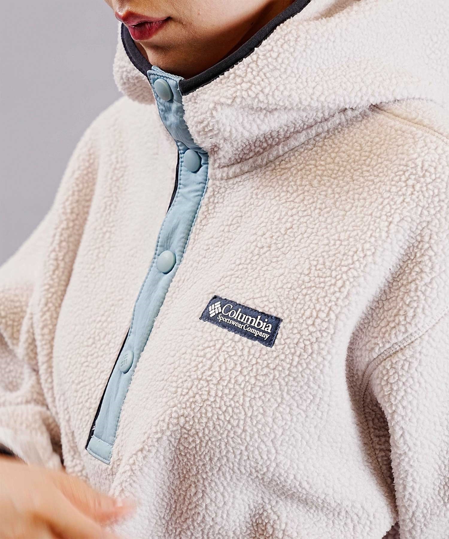 columbia/コロンビア HELVETIA HOODIE レディース ジャケット 裏起毛 ルーズシルエット ボアジャケット AR9004(010-L)