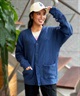 CHAMPION/チャンピオン レディース Vネックカーディガン ワッフルニット 無地ニット C3-Y407(370-M)