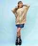 CHAMPION/チャンピオン レディース Vネックカーディガン ワッフルニット 無地ニット C3-Y407(370-M)