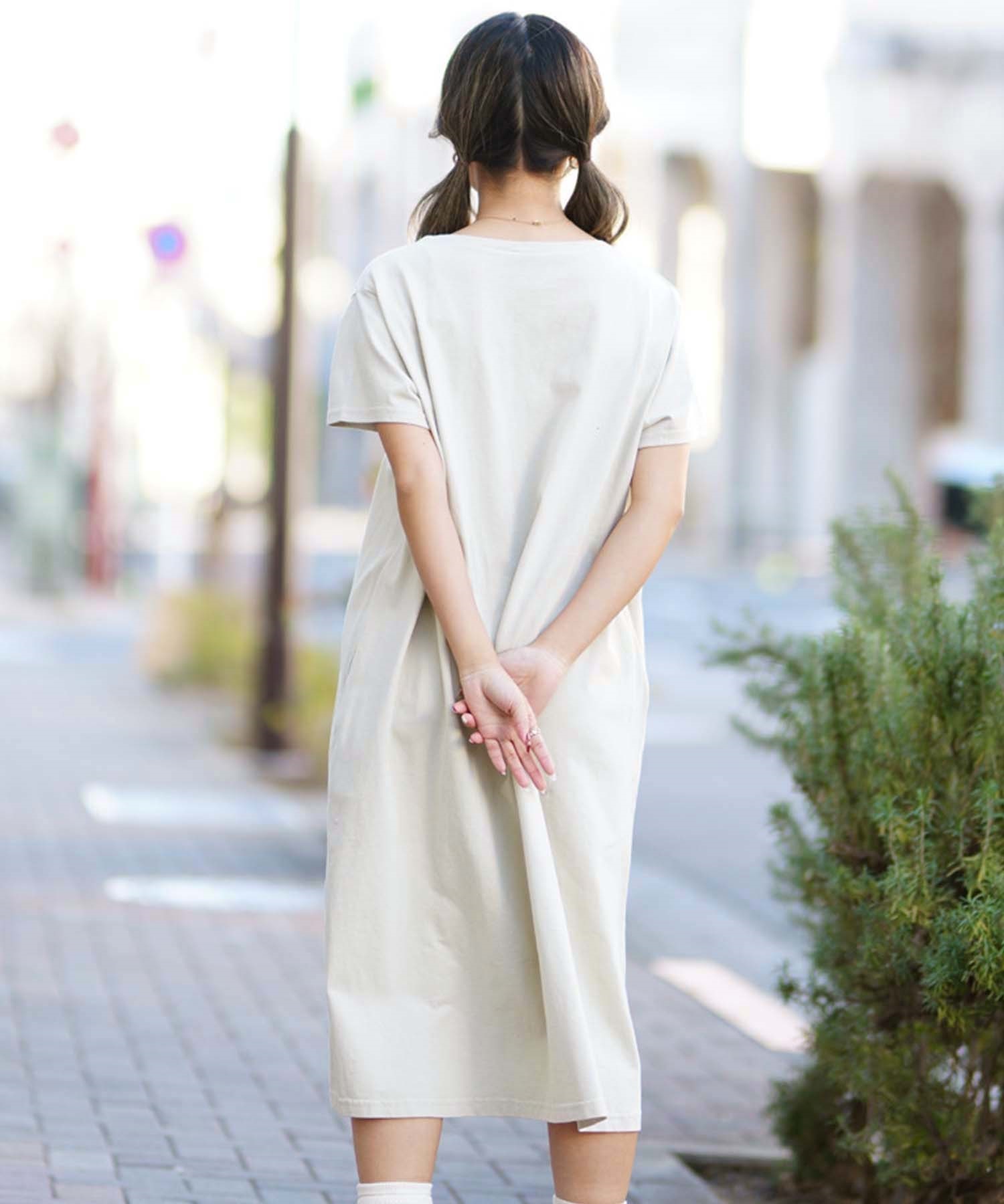 CHUMS チャムス CHUMS Logo Dress レディース ワンピース ロゴ ショートスリーブ CH18-1259 6