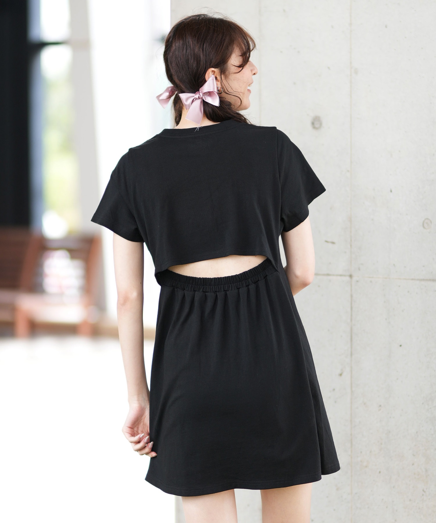 【美品】LiSA FC限定Tシャツワンピース メッセージチェックセーラーワンピース ｜ LIZ LISA（リズリサ