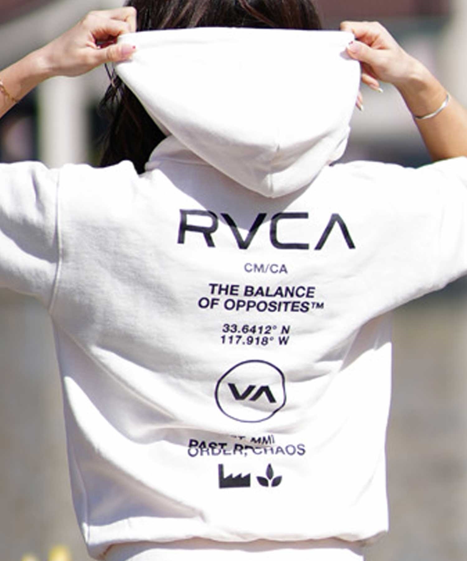 RVCA ルーカ BE043-P50 レディース パーカー ワンピース ムラサキスポーツ限定(BLK-S)