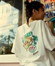 ROXY ロキシー × FUSTY WORKS コラボ KEN SUGIHARA レディース 半袖 Tシャツ バックプリント ムラサキスポーツ限定 RST222631M(NAT-M)