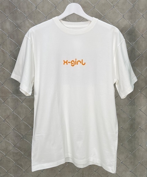 X-GIRL/エックスガール 半袖 Tシャツ ロゴ ゼブラ柄 バックプリント 105232011040(BLACK-M)