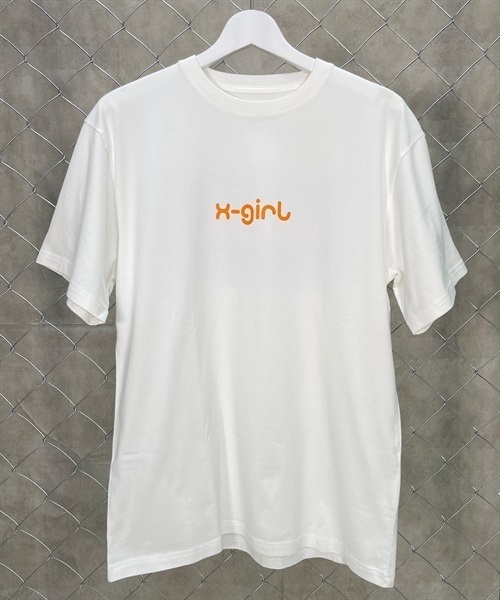 X-GIRL/エックスガール 半袖 Tシャツ ロゴ ゼブラ柄 バック