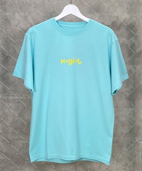 X-GIRL/エックスガール 半袖 Tシャツ ロゴ ゼブラ柄 バック