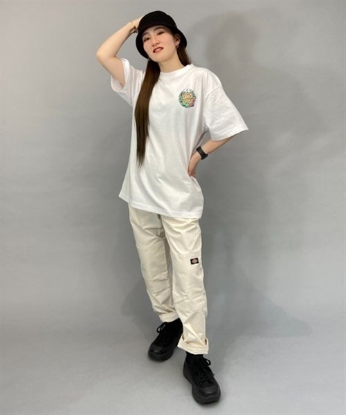 SANTA CRUZ サンタクルーズ SLASHER DOT S/S TEE 502231433 レディース 半袖 Tシャツ バックプリント KK1 C29(BL-M)