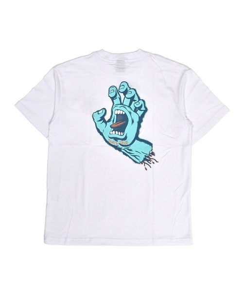 SANTA CRUZ サンタクルーズ RIGID SCREAMING HAND S/S TEE 502231435 レディース 半袖 Tシャツ バックプリント KK1 C29(WT-M)