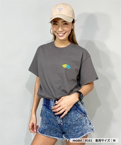 VANS バンズ 122H3010723 レディース 半袖 Tシャツ ムラサキスポーツ限定 KK1 D24(BK-S)