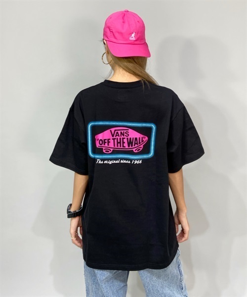 VANS バンズ 122H3010323 レディース 半袖 Tシャツ ムラサキスポーツ限定 KK1 B24(OFWHT-S)