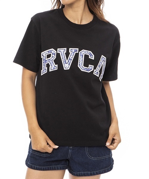 RVCA ルーカ ARCHED FLOWER RVCA T BD043-221 レディース 半袖 Tシャツ KK1 B28(NUD-S)