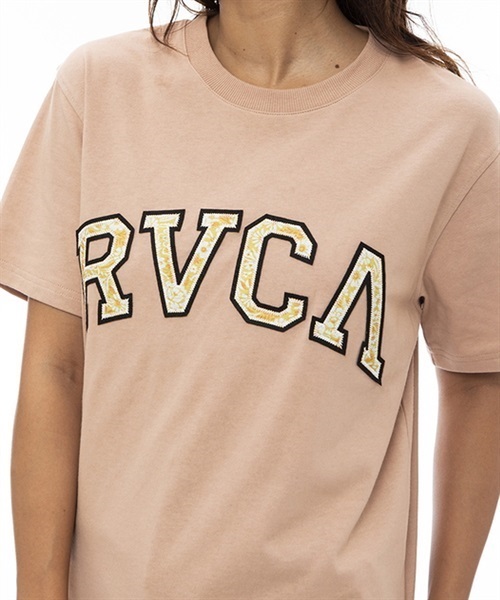 RVCA ルーカ ARCHED FLOWER RVCA T BD043-221 レディース 半袖 Tシャツ KK1 B28(WHT-S)