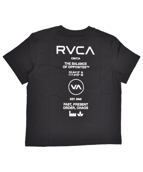 RVCA ルーカ SOUVENIR SHORT SLEEV BD043-P20 レディース 半袖 Tシャツ ムラサキスポーツ限定 KK1 B28(BLK-S)