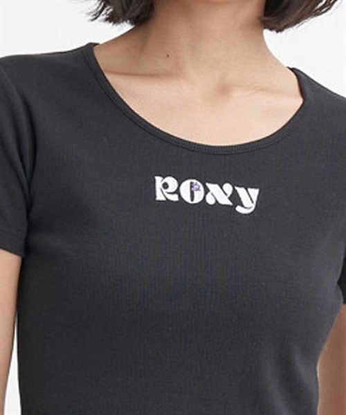 【クーポン対象】ROXY ロキシー PETIT TEE リブ カットソー RST232602T レディース 半袖 Tシャツ KX2 D7(GRBK-M)