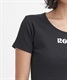 【クーポン対象】ROXY ロキシー PETIT TEE リブ カットソー RST232602T レディース 半袖 Tシャツ KX2 D7(BK-M)