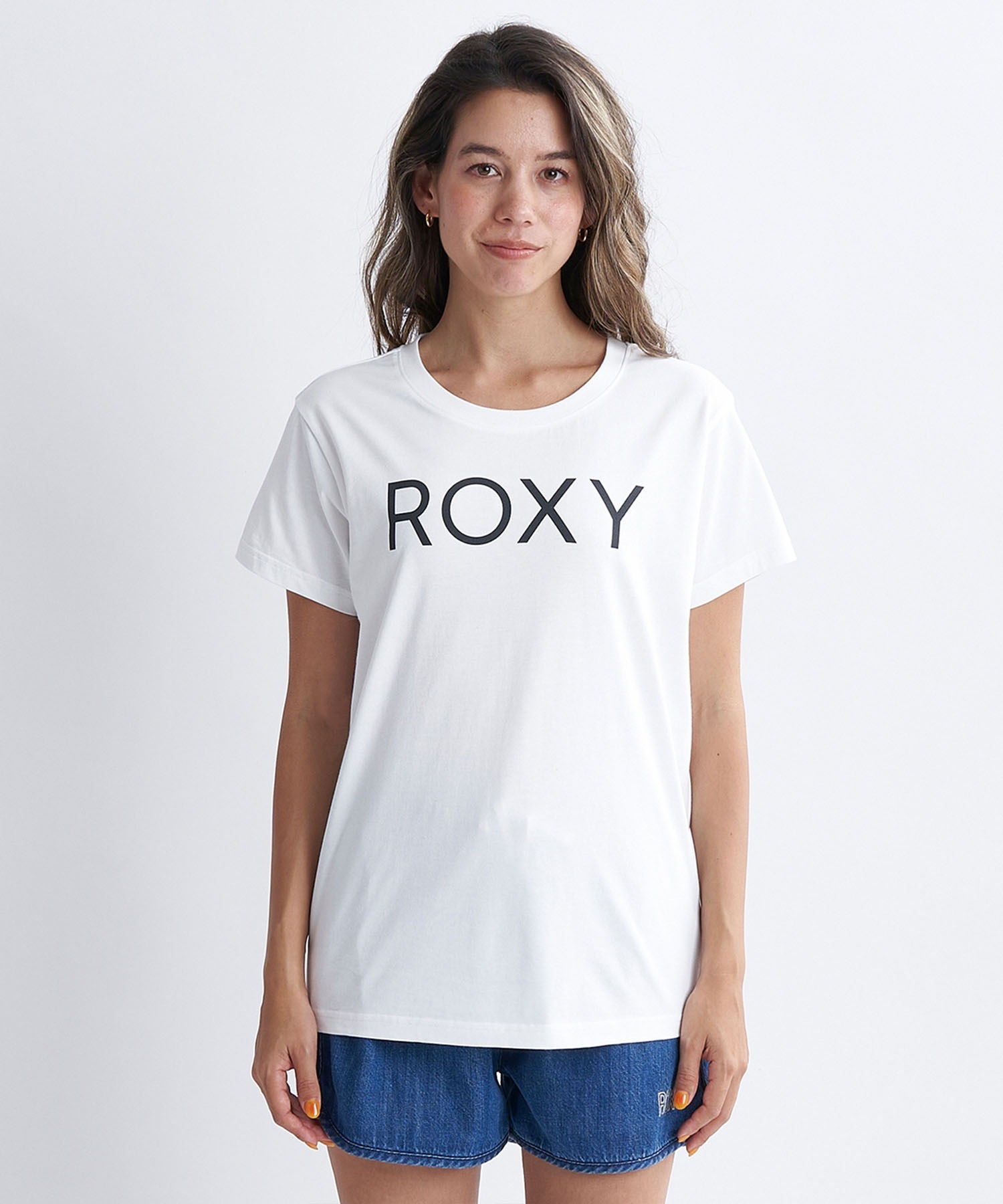 ROXY ロキシー スポーツ レディース 半袖 Tシャツ クルーネック RST241079(WHT-S)
