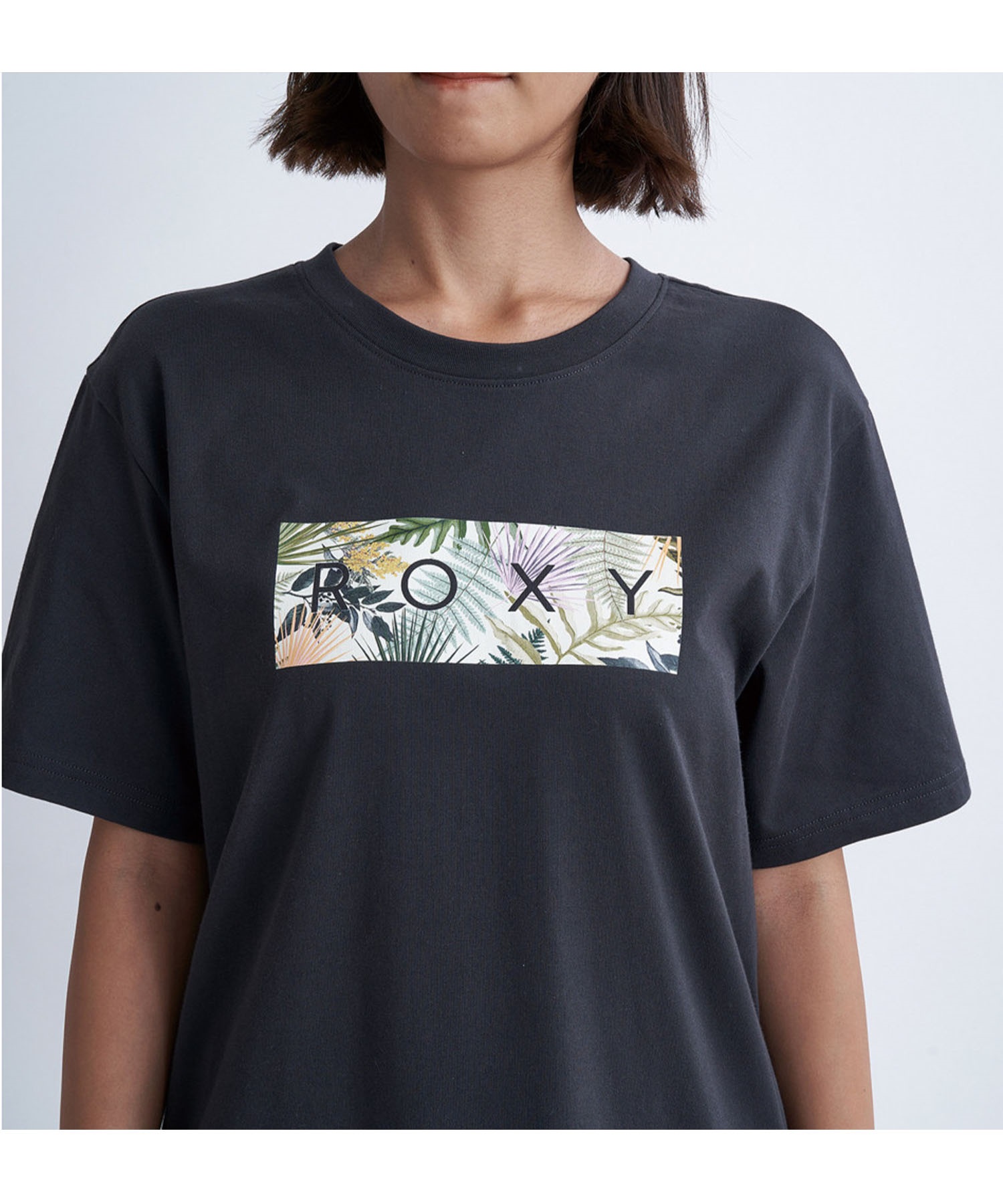 ROXY ロキシー シンプリーボタニカルティーシャツ レディース 半袖 Tシャツ クルーネック RST241075(WHT-S)