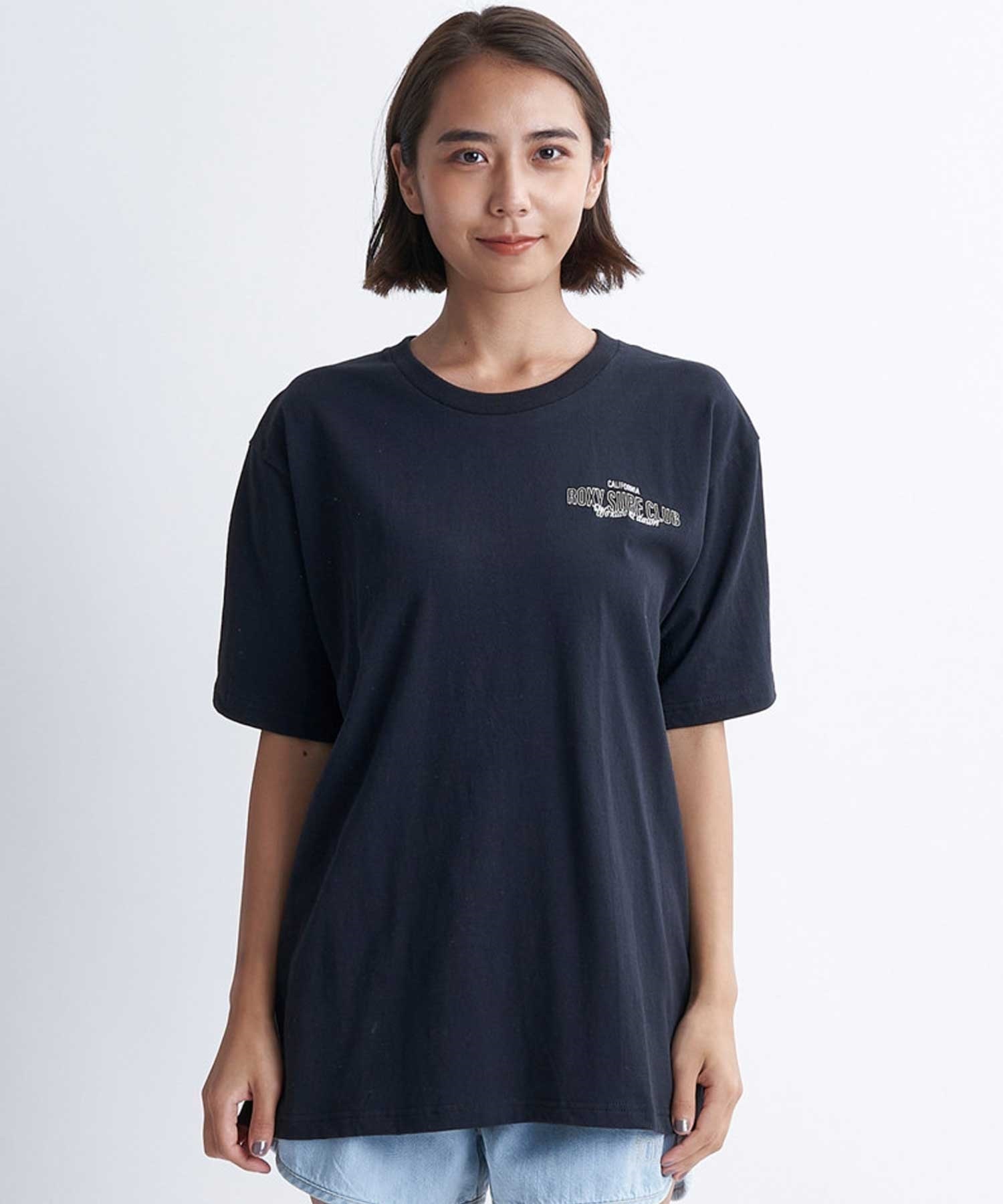 ROXY ロキシー SURF CLUB S S TEE RST241073 レディース 半袖 Tシャツ クルーネック オーバーサイズ(IND-M)