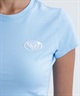 ROXY ロキシー PLANET RING TEE プラネットリング Tシャツ レディース クロップド丈 ワンポイント RST241074(BLK-M)