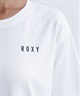 【クーポン対象】ROXY ロキシー メロディー レディース 半袖 Tシャツ クルーネック ワンポイント RST241082(BLK-S)