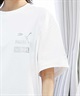 PUMA プーマ × X-GIRL エックスガール コラボ ウィメンズ オーバーサイズ Tシャツ 半袖 Tシャツ バックプリント 629169(02-S)
