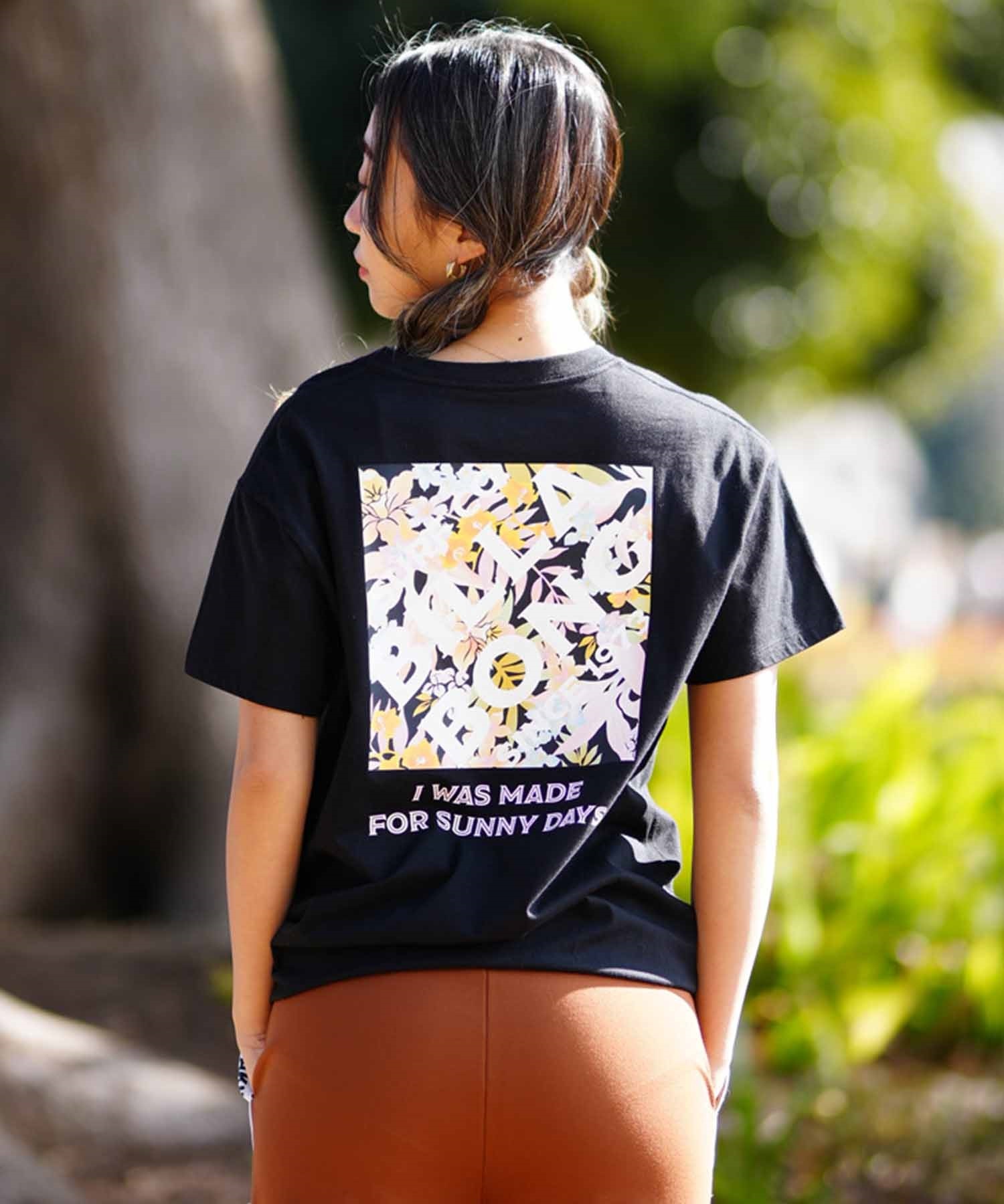 BILLABONG ビラボン SQUARE LOGO TEE レディース 半袖Tシャツ