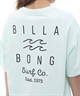 【クーポン対象】BILLABONG ビラボン SOFT CLEAN LOGO LOOSE TEE レディース 半袖Tシャツ ビックシルエット BE013-211(WHT-M)