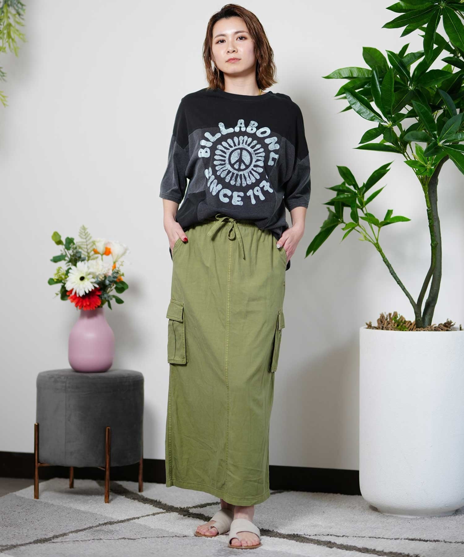 BILLABONG ビラボン BE013-213 レディース 半袖 Tシャツ ビック