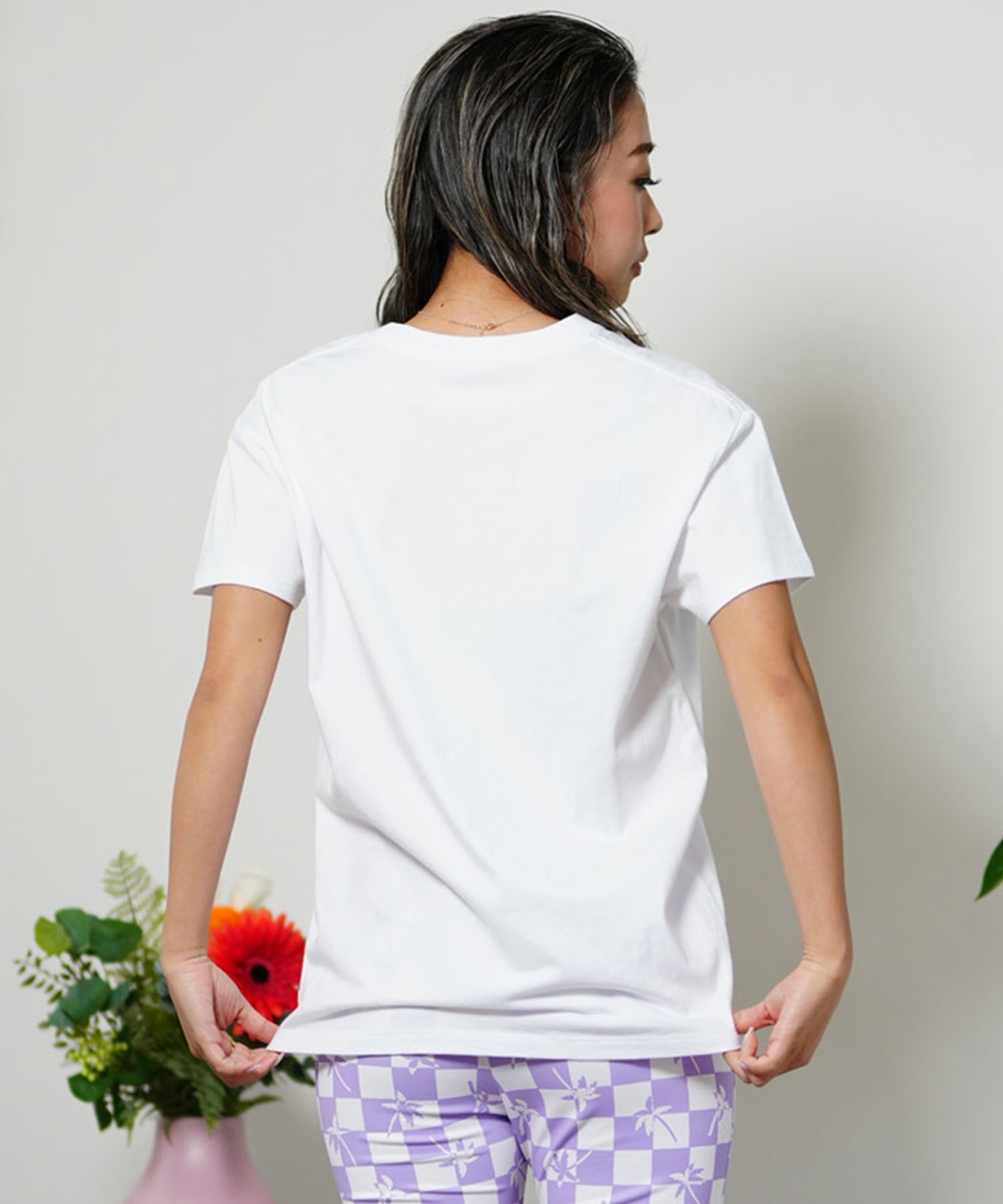 BILLABONG ビラボン レディース 半袖Tシャツ ボックスロゴ ボタニカル 