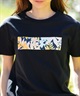BILLABONG ビラボン レディース 半袖Tシャツ ボックスロゴ ボタニカル柄 BE013-221(BLK-M)