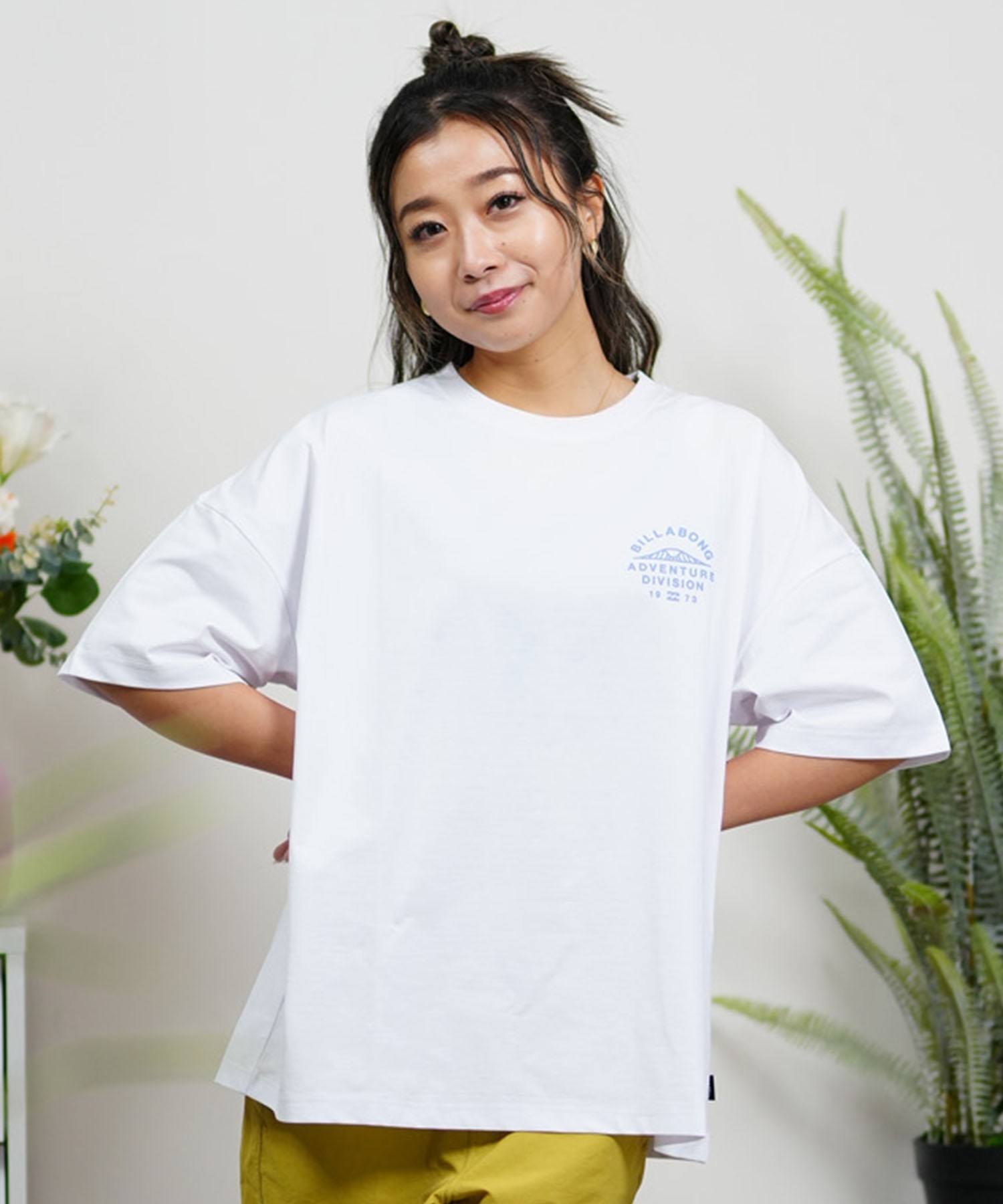 【クーポン対象】BILLABONG ビラボン レディース Tシャツ ラッシュガード ユーティリティー 水陸両用 UVケア ムラサキスポーツ限定 BE013-223(LGN-M)