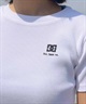 【クーポン対象】DC ディーシー レディース 半袖 Tシャツ ショート丈 クロップド丈 リブ ワンポイント 刺繍ロゴ チビT セットアップ対応 LST242303(BEW-S)