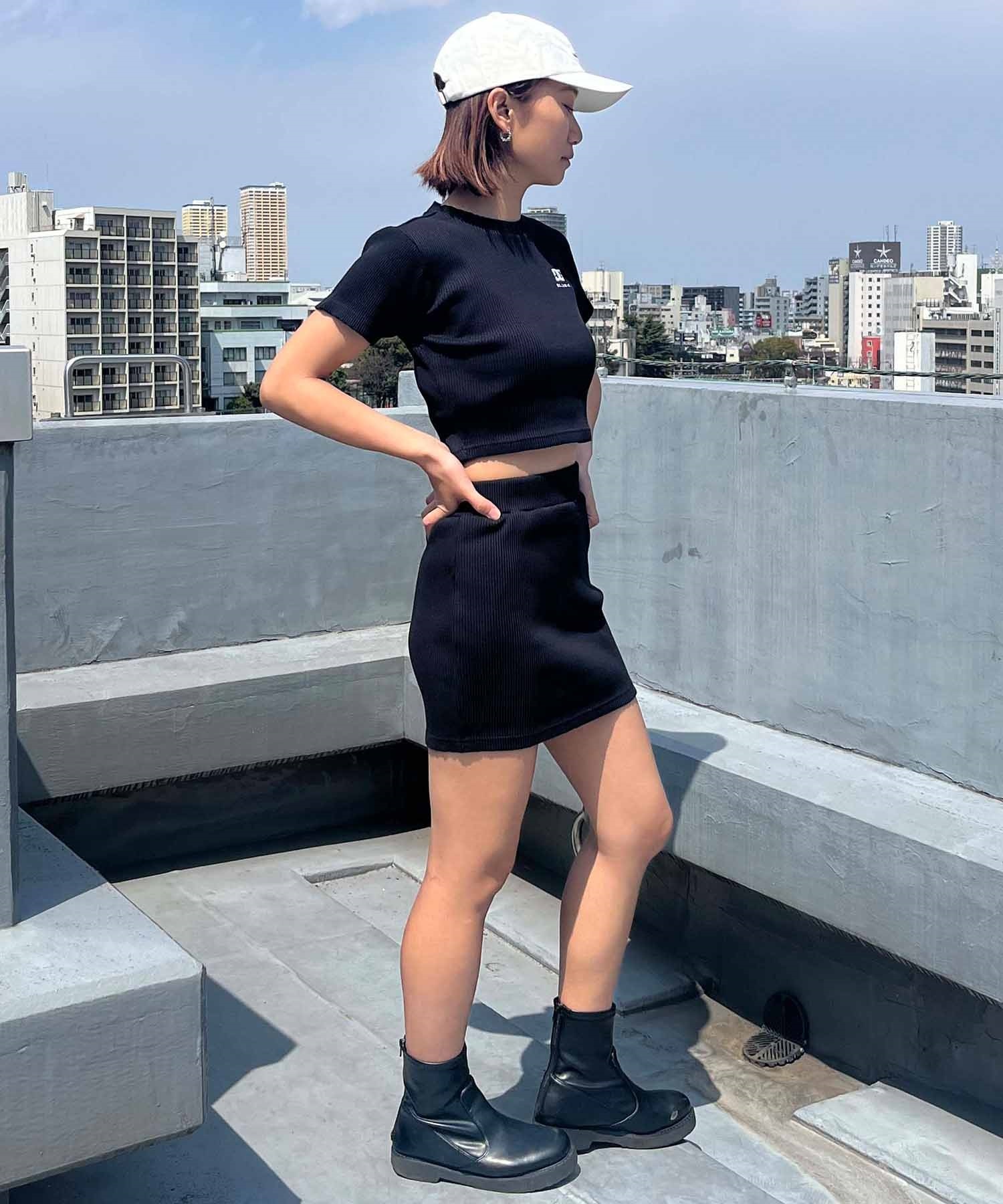 DC ディーシー レディース 半袖 Tシャツ ショート丈 クロップド