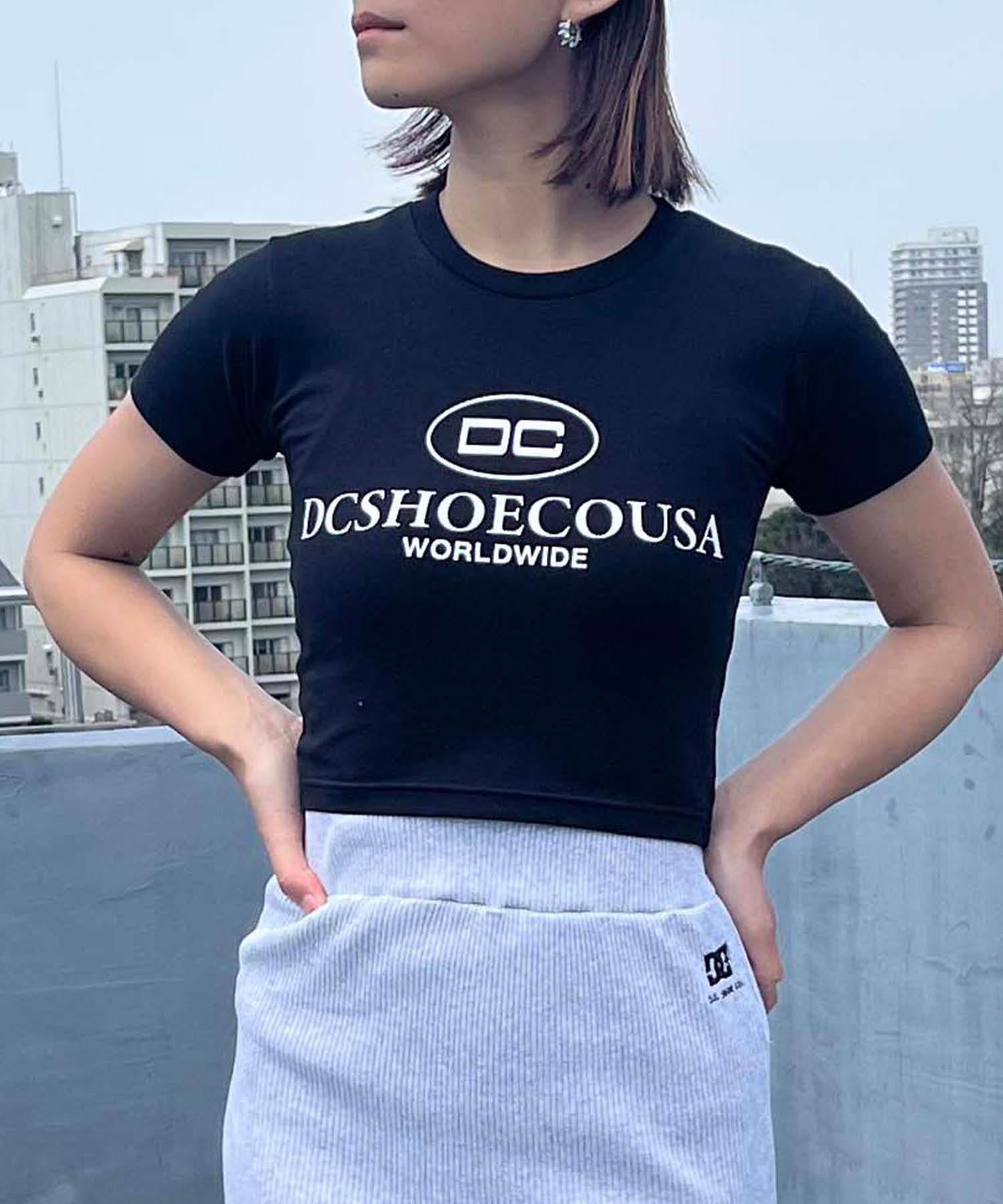 DC ディーシー レディース 半袖 Tシャツ ショート丈 クロップド