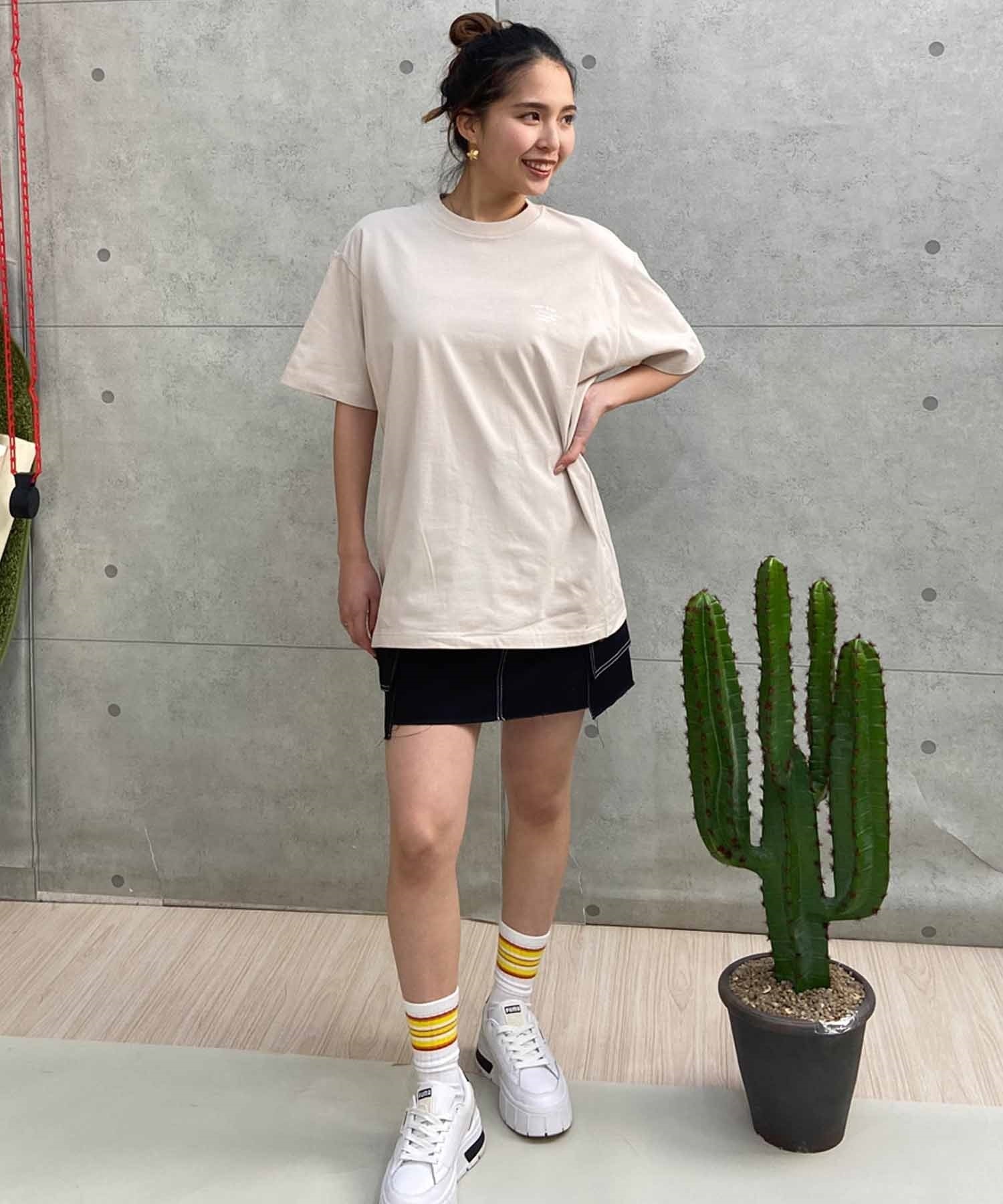 NEW ERA ニューエラ レディース オーバーサイズ Tシャツ バック