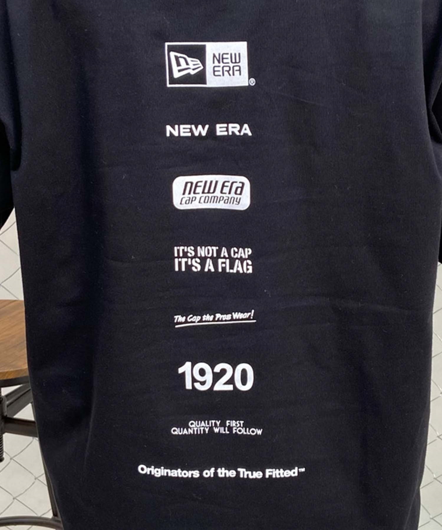 NEW ERA ニューエラ レディース オーバーサイズ Tシャツ バックプリント ロゴ 14121927(BLK-XL)