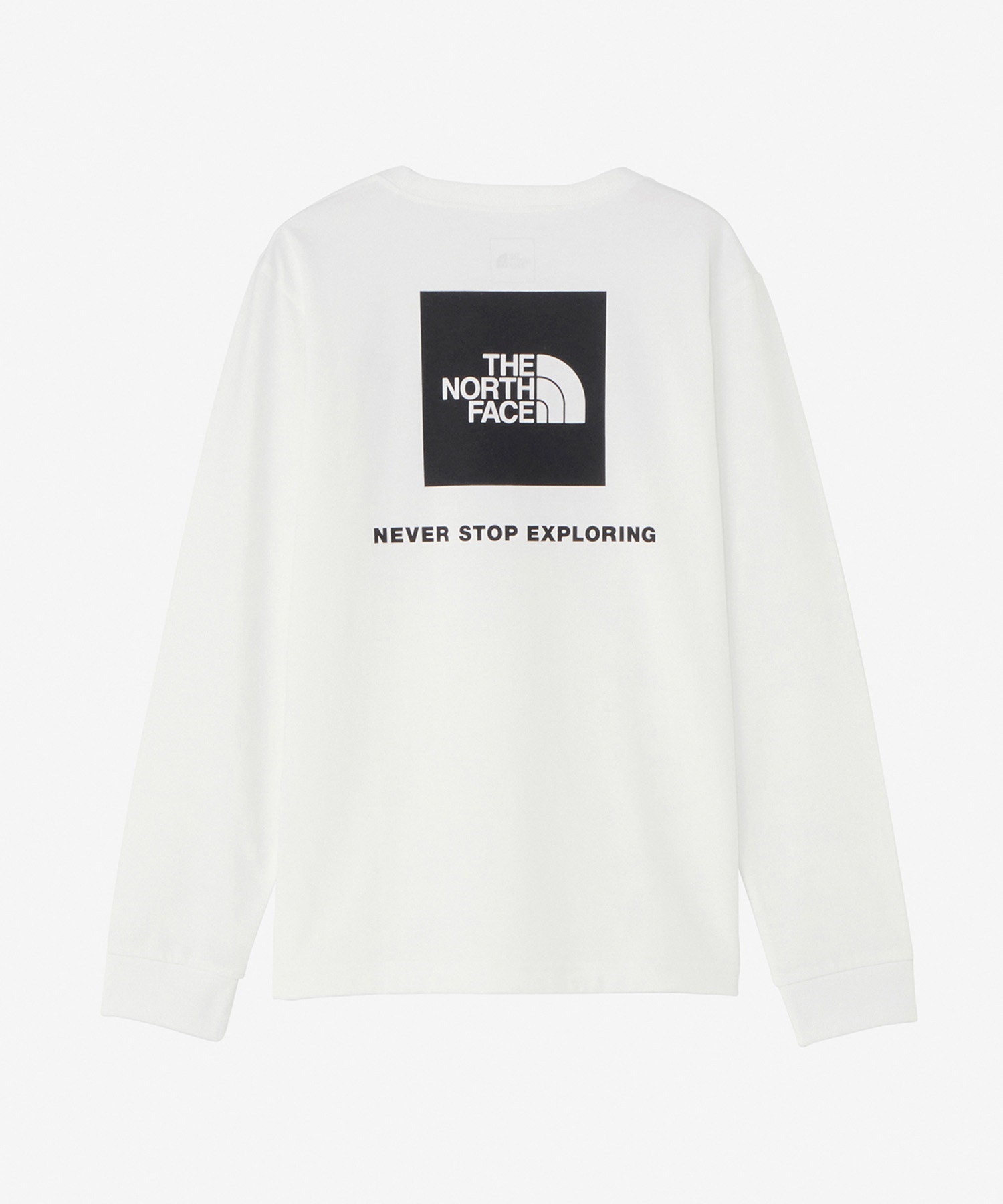 THE NORTH FACE ザ・ノース・フェイス レディース ロングスリーブバックスクエアロゴティー 長袖 Tシャツ ロンT ホワイト NTW32442 W(W-M)