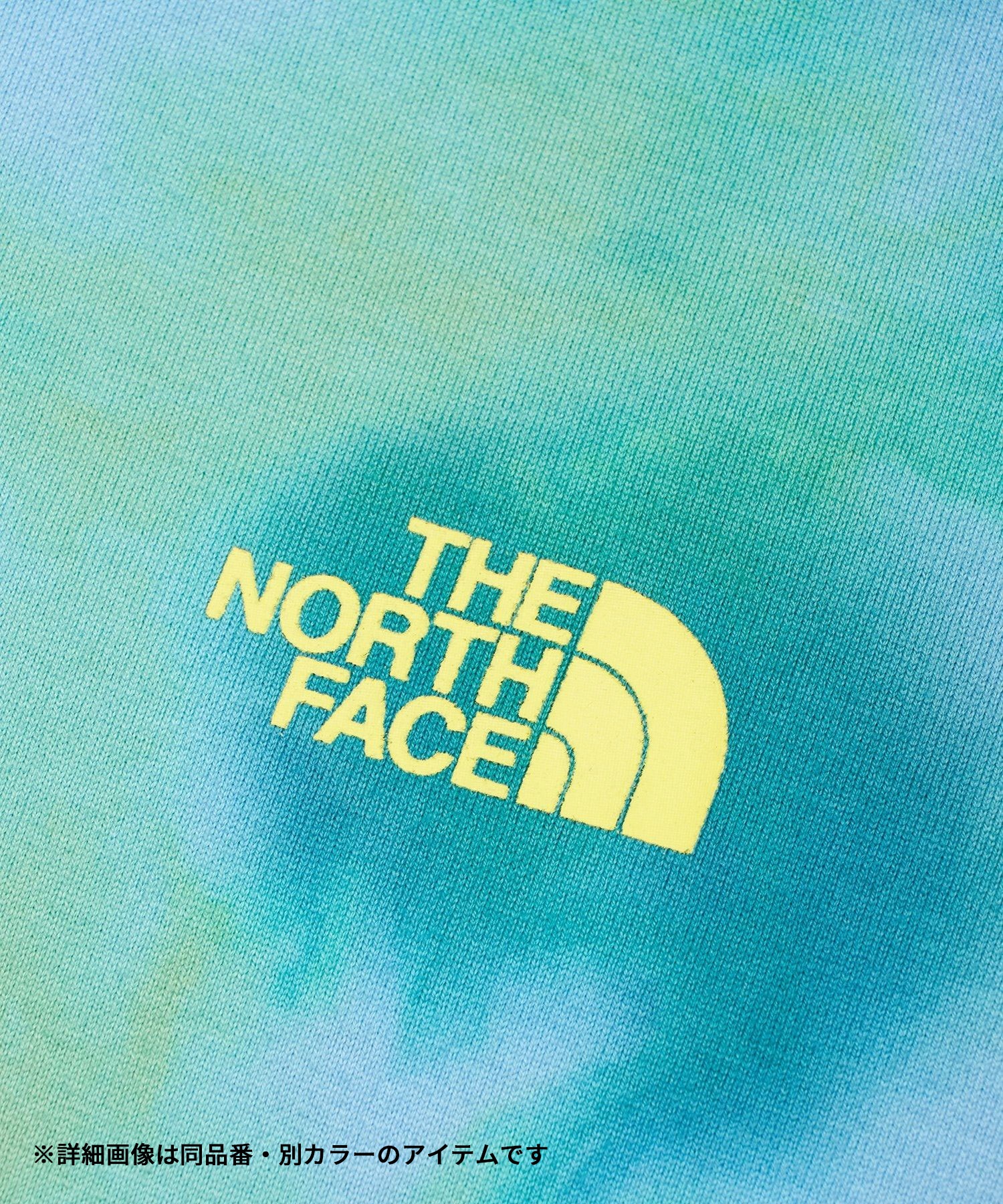 THE NORTH FACE ザ・ノース・フェイス レディース ショートスリーブタイダイハンドライティングティー 半袖 Tシャツ ガイザーアクア NT32435 TP(TP-XS)