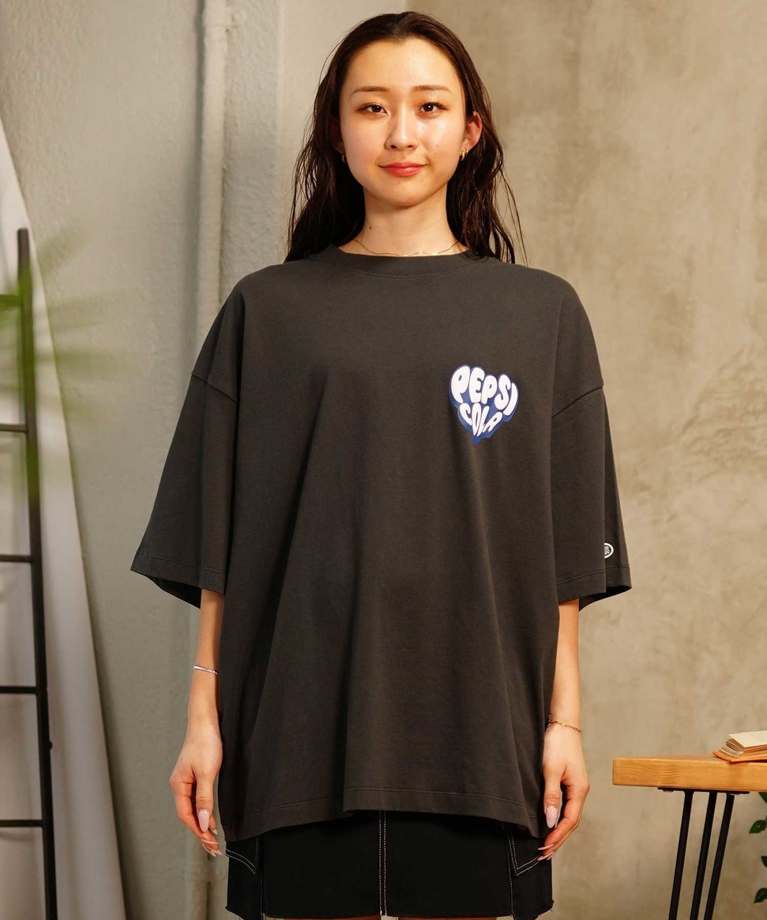 PEPSI 半袖スポーツシャツ PETIT 17 Lサイズ？ DISCUS ATHLETIC ディスカスアスレチック DISCUS×PEPSI プリント