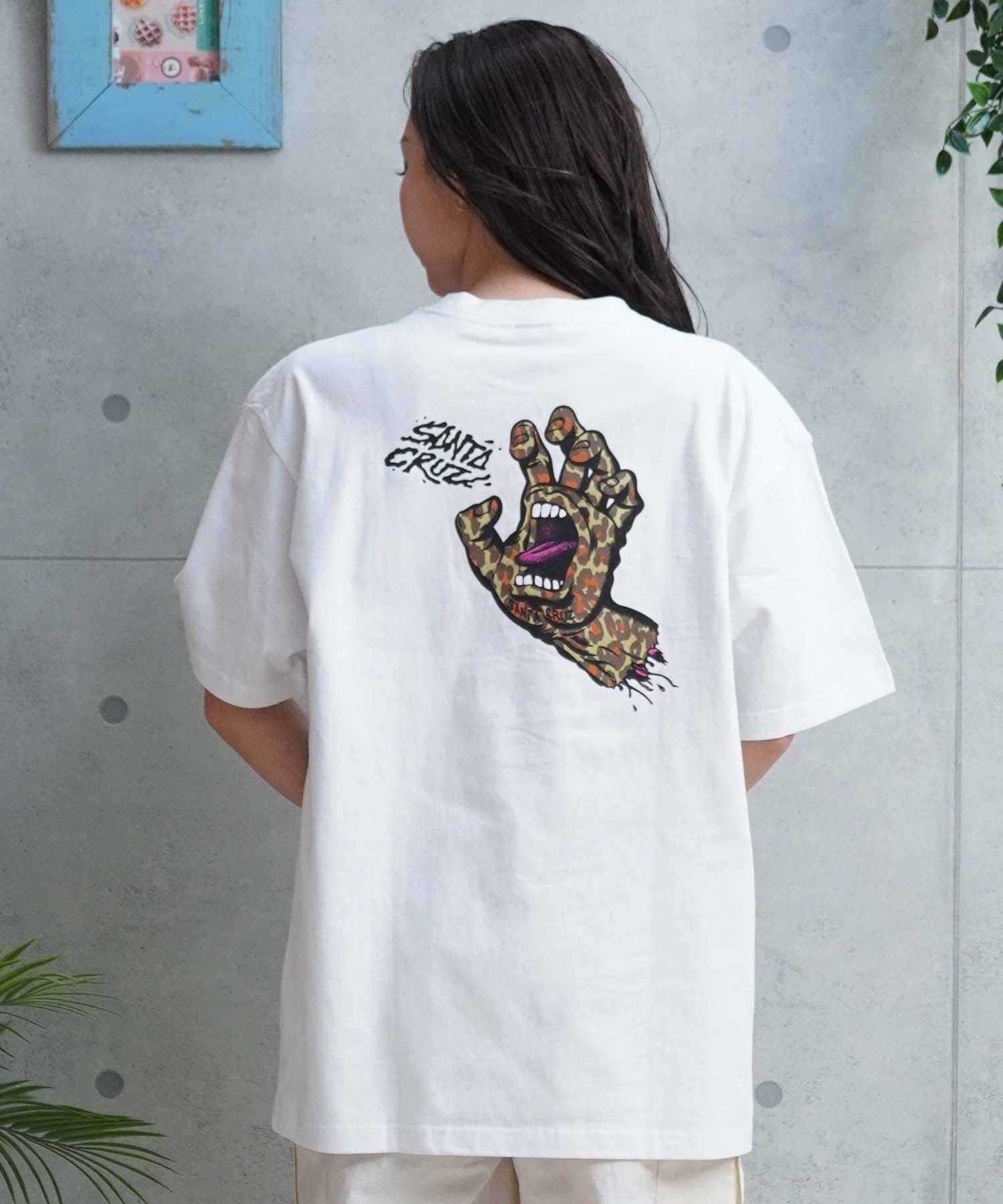 【マトメガイ対象】SANTACRUZ サンタクルーズ Murmur Leopard Hand Tee レディース 半袖Tシャツ ムラサキスポーツ別注 502241438(ASHBL-M)