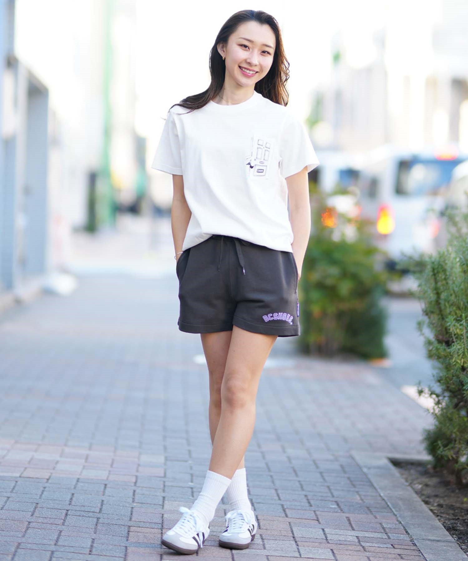 CHUMS チャムス Go Outdoor Pocket T-Shirt レディース 半袖T