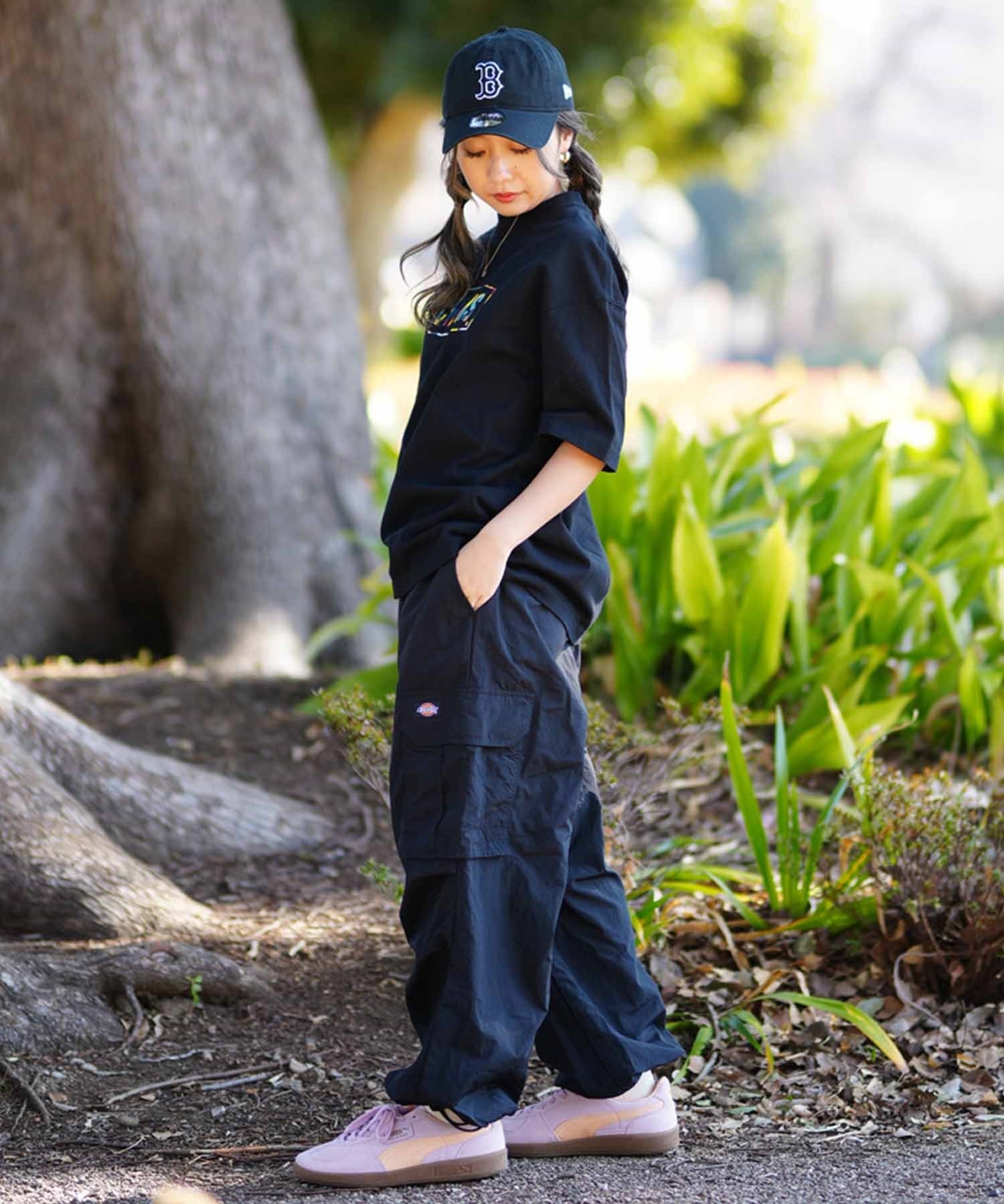 CHUMS チャムス Oversized CHUMS IS FUN T-Shirt レディース Tシャツ