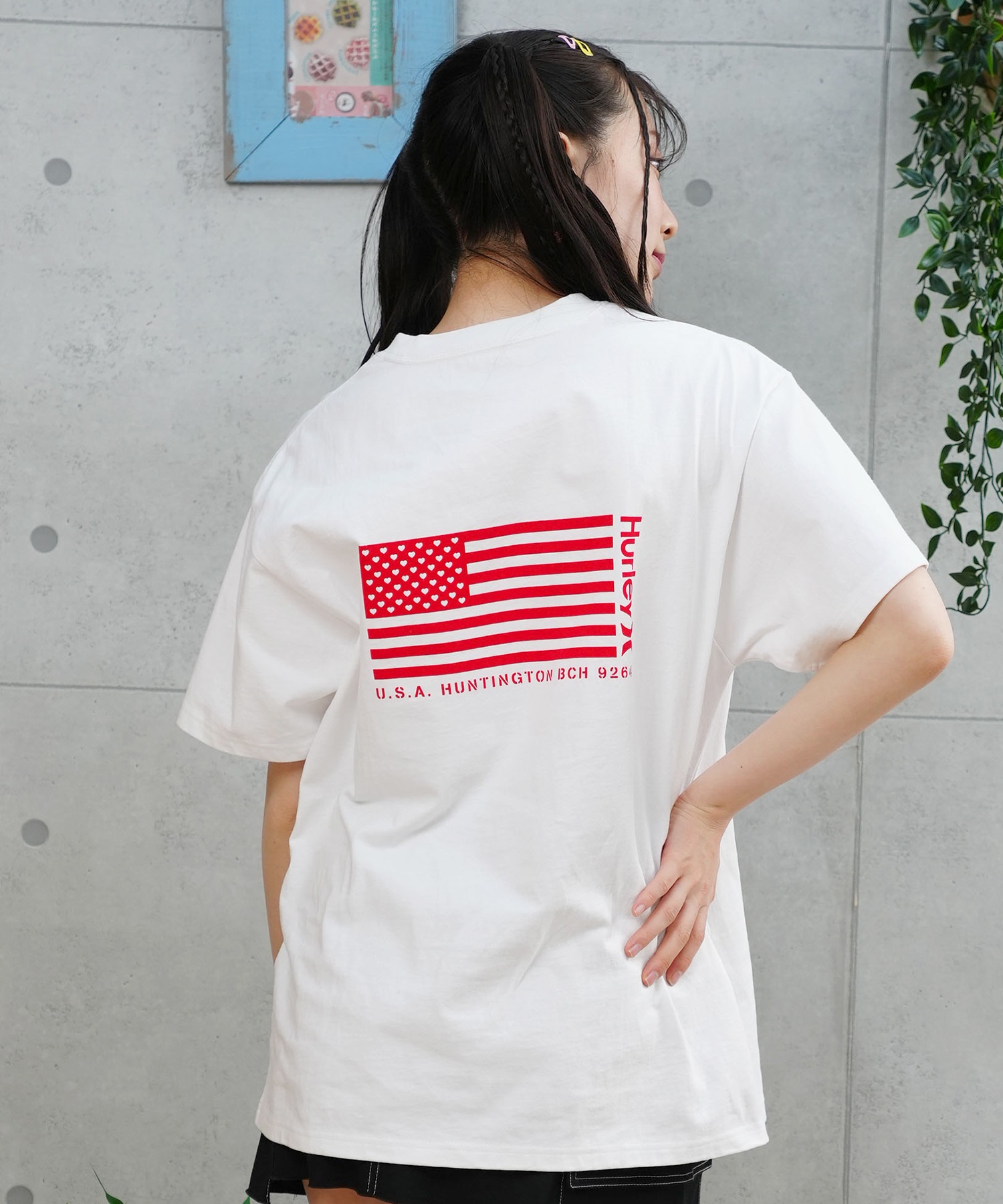 Hurley ハーレー レディース Tシャツ 半袖 バックプリント