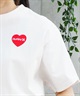 Hurley ハーレー レディース Tシャツ 半袖 バックプリント 星条旗 ハート ウォッシュ加工 ピグメント加工 WSS2421024(WHT-FREE)